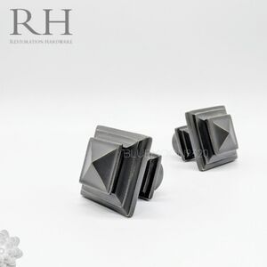 RESTORATION HARDWARE S/2 Estate Finials Oil Rubbed Medium